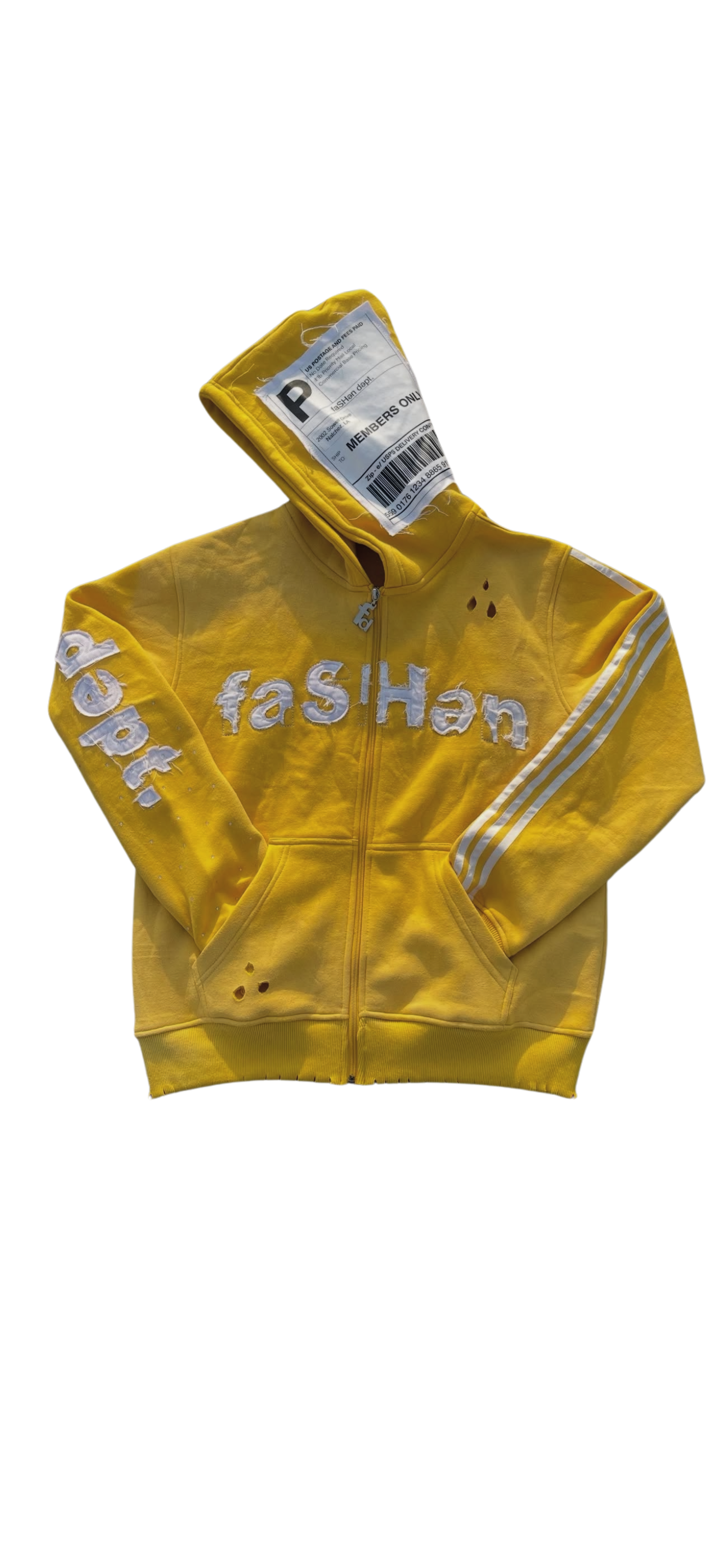 “Label zip-ups” Yellow